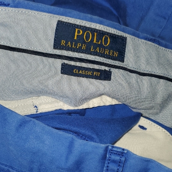 POLO Ralph Lauren Classic Fit Blue Shorts Mens Size 34 Faded Yet Vibrant Color - Picture 3 of 10